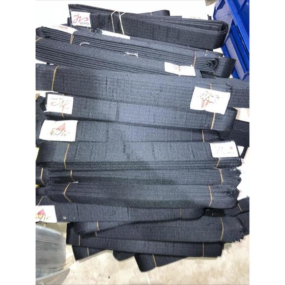 Lot of 55 Black Belt Karate Taekwondo Jiu jitsu Judo Martial Arts NEW